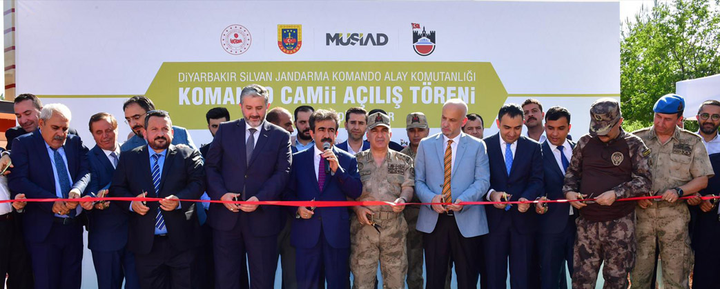 MÜSİAD DİYARBAKIR SİLVAN JANDARMA KOMANDO ALAY KOMUTANLIĞI KOMANDO CAMİİ AÇILIŞI GERÇEKLEŞTİRİLDİ